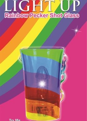 Light Up Rainbow Pecker Shot Glass