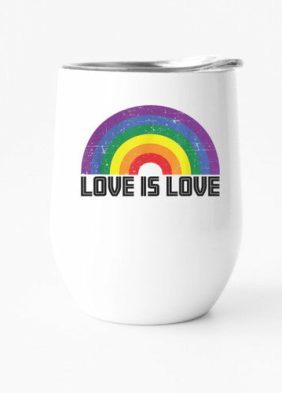 LOVE IS LOVE RAINBOW tumbler