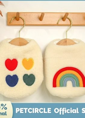 PETCIRCLE New Dog Puppy Clothes Four color Love Rainbow Vest Pet Cat