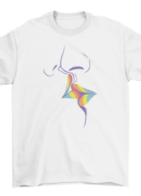Rainbow kiss t-shirt