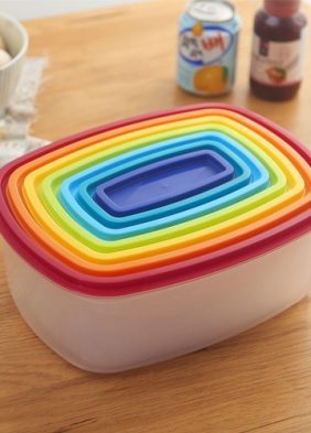 7 PCS Rainbow Food Storage Box